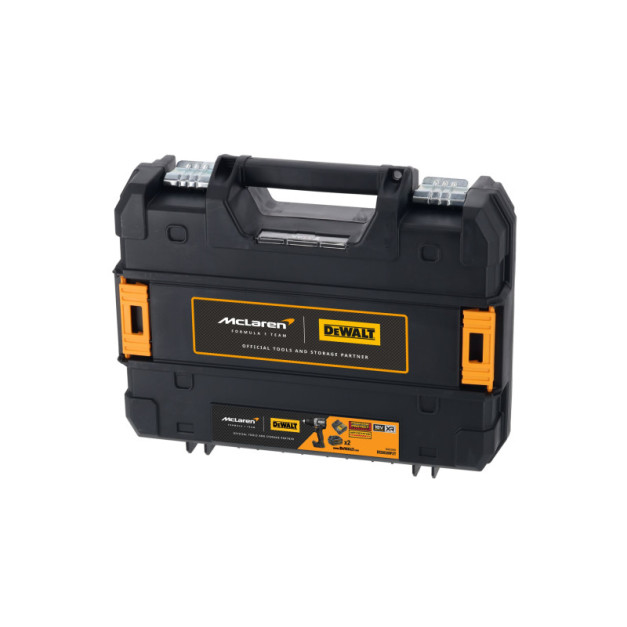 DEWALT/McLaren Akkus ütvefúró-csavarozó 18 V 90Nm (2 x 5,0 Ah akku + töltő + TSTAK)