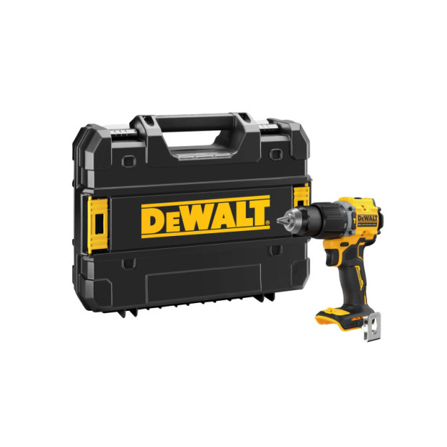 DEWALT Akkus ütvefúró-csavarozó kompakt 18 V szénkefe n. 74Nm (akku + töltő nélkül + TSTAK)