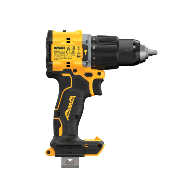 DEWALT Akkus ütvefúró-csavarozó kompakt 18 V szénkefe n. 74Nm (akku + töltő nélkül + TSTAK)