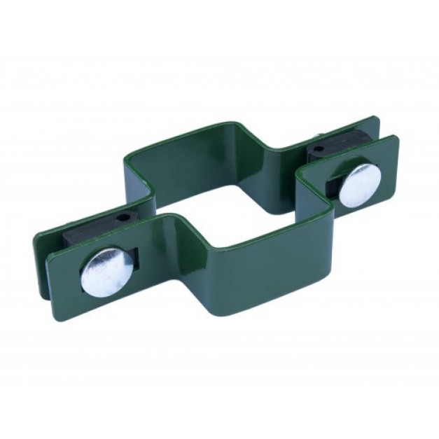 3D kerítés rögzítő bilincs 60x40-es oszlopra zöld Ral6005