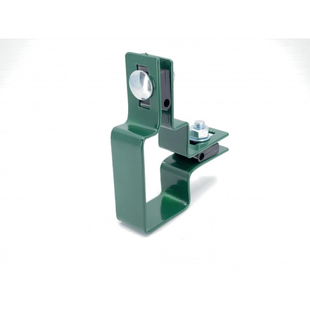 3D kerítés rögzítő sarok bilincs 60x40-es oszlopra zöld Ral6005