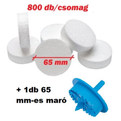 EPS Polisztirol tárcsa hőszigeteléshez 65 x 15 mm, ( 800 db csomag) + AJÁNDÉK MARÓ