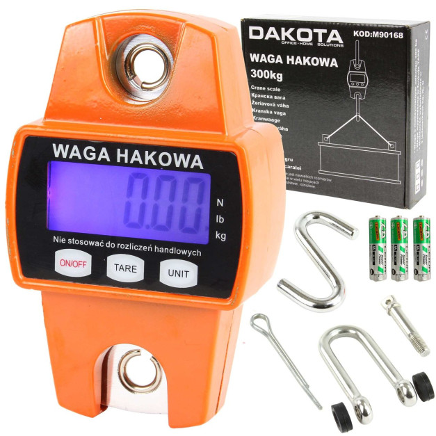 Dakota elektronikus horgos mérleg 300 kg